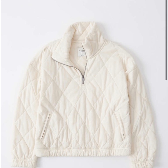 Abercrombie Quilted Fleece Half Zip 